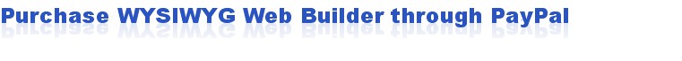 Purchase WYSIWYG Web Builder through PayPal