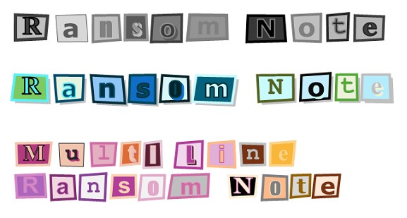 Ransom Note examples