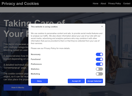 Privacy and Cookies Template