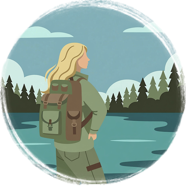 Hiker illustration