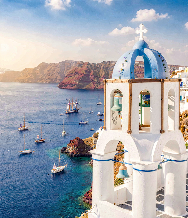 Cliffside walkway to sea