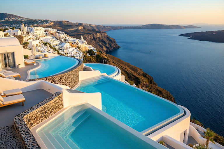 Terrace view over the sea
